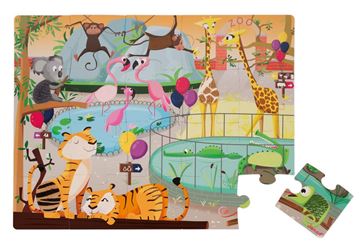 Imagen de Puzzle Zoologico 20 piezas Grande Janod