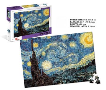 Imagen de Puzzle 300 pcs  Van Gogh Noche Estrellada