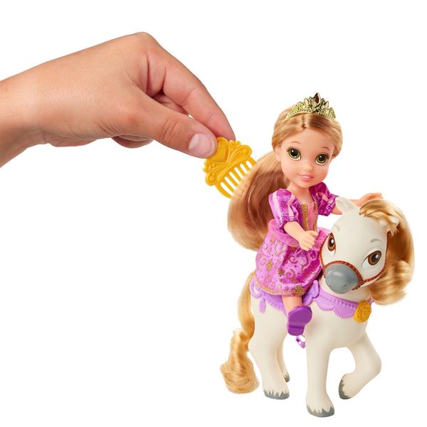 Imagen de Muñeca Petit Rapunzel Con Pony Disney